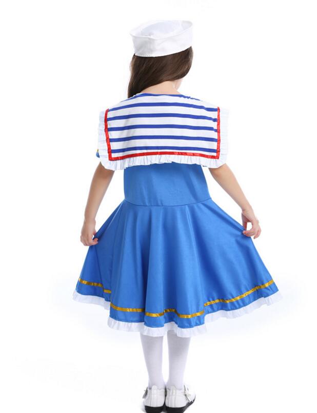 F68167 navy costume for girls